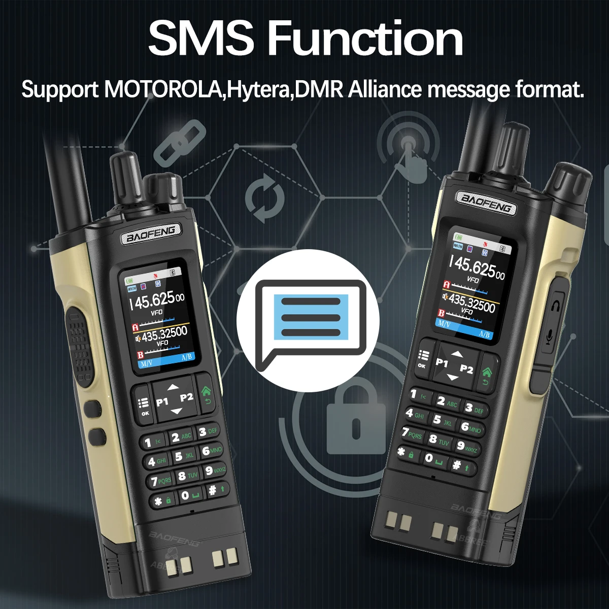 BAOFENG DMR DM-32 Digital Walkie Talkie GPS Dual Mode Analog TDMA Dual Time Slot Air Band APRS Digital Call For UV-32 Ham Radio 5