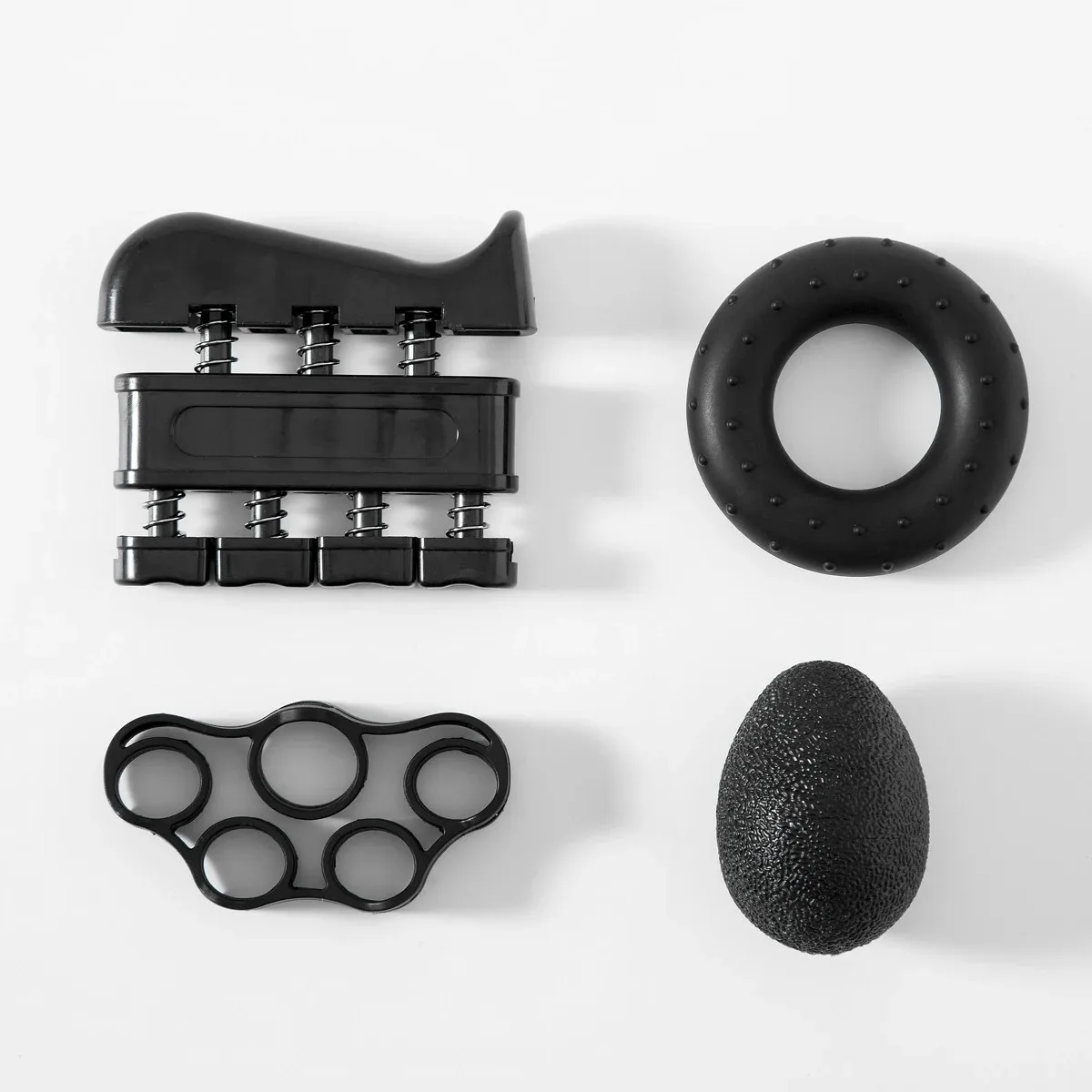 1 Satz Fingerstärkungs-Fingertrainer für Unterarm-Handgriff-Trainingsausrüstung für Musiker, Klettern und Therapie, Schwarz – Detail 1