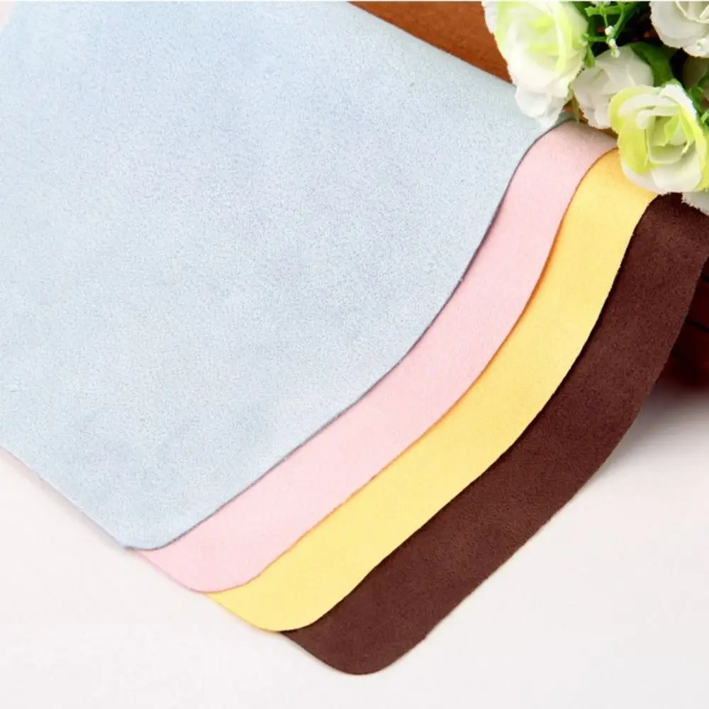 5/10pcs Suede Glasses Clean Microfiber Glasses Cleaning Cloth Multi-color Lens Phone Screen Cleaning Wipe Eyewear Accessories 3