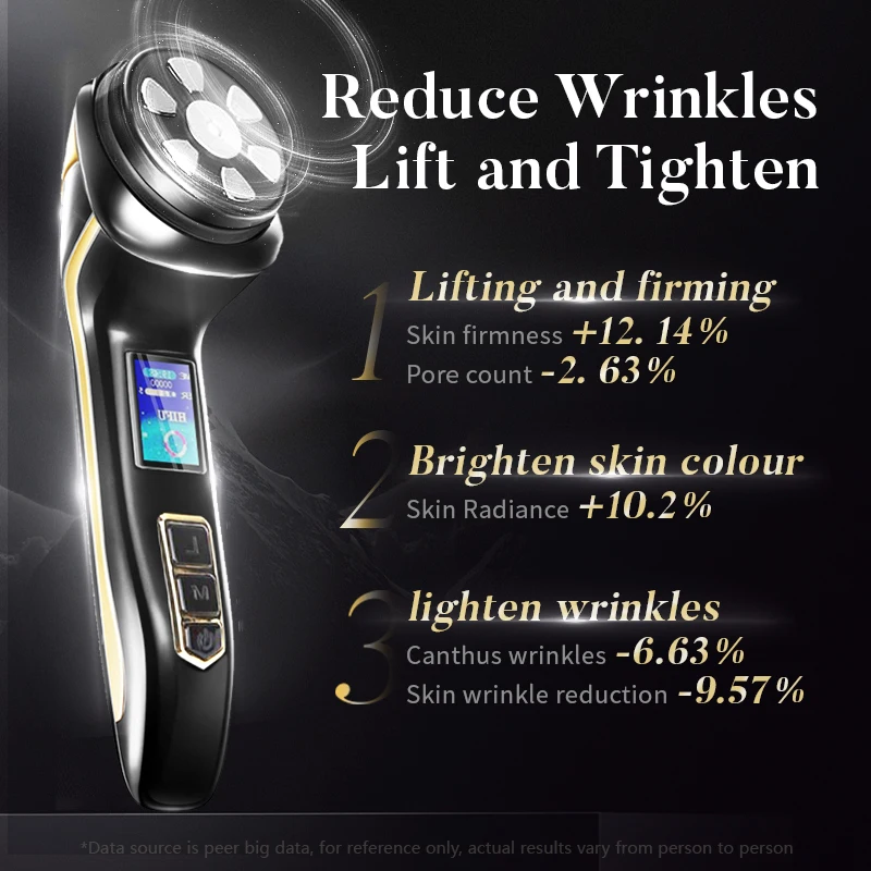 Mini HIFU Ultrasonic EMS Micro Current Facial Lift Firming