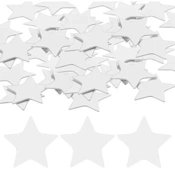 100 pezzi adesivi specchio acrilico da parete a stella per camera da letto specchi domestici infrangibili autoadesivi 1