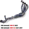Front Link Pipe For Kawasaki Z900 SE Until 2022 Z900 E A2 17-19 Motorcycle Exhaust Muffler Header Tube Slip On Stainless steel