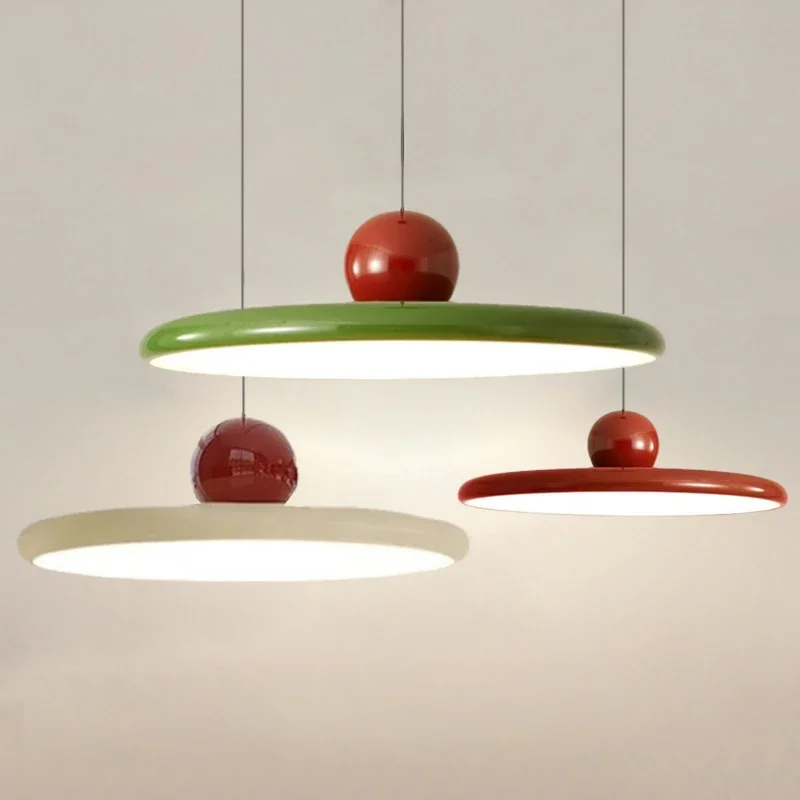 

Nordic LED Pendant Light Retro Saucers Iron Double Head Hanging Lamps For Restaurant Bar Living Room Island Lighting Fixtures
