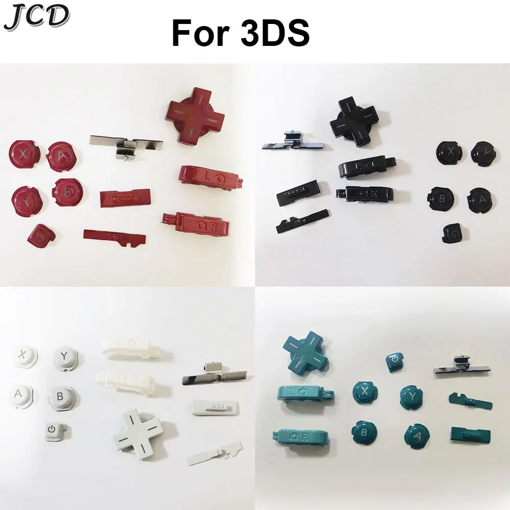 Jcd Set Completo Di Ricambio L R Abxy D-Pad Button Kit Per 3Ds 2012 Old Power On/Off Cross Key Accessori