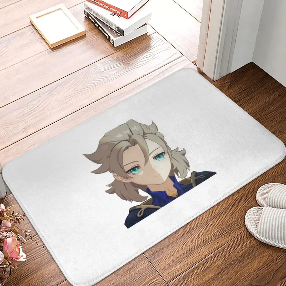 

Smug Albedo Genshin Impact Doormat Rug carpet Mat Footpad Polyester Anti-slip dust-proo Corridor Kitchen Bedroom balcony toilet