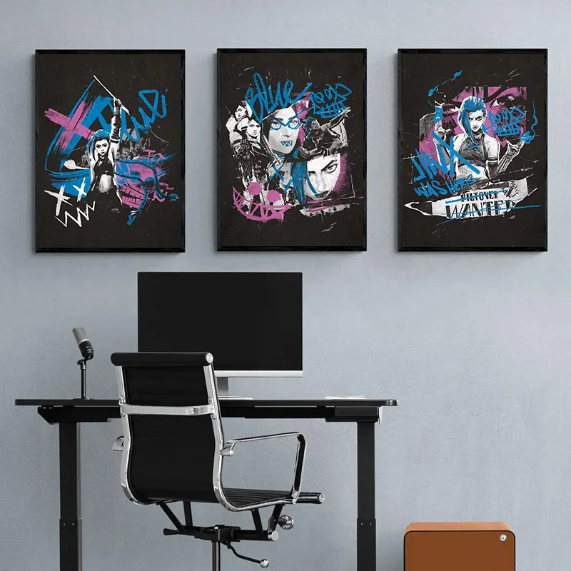 Arcane Season 2 Graffiti Art Canvas Print - Vibrant TV Series Wall Decor