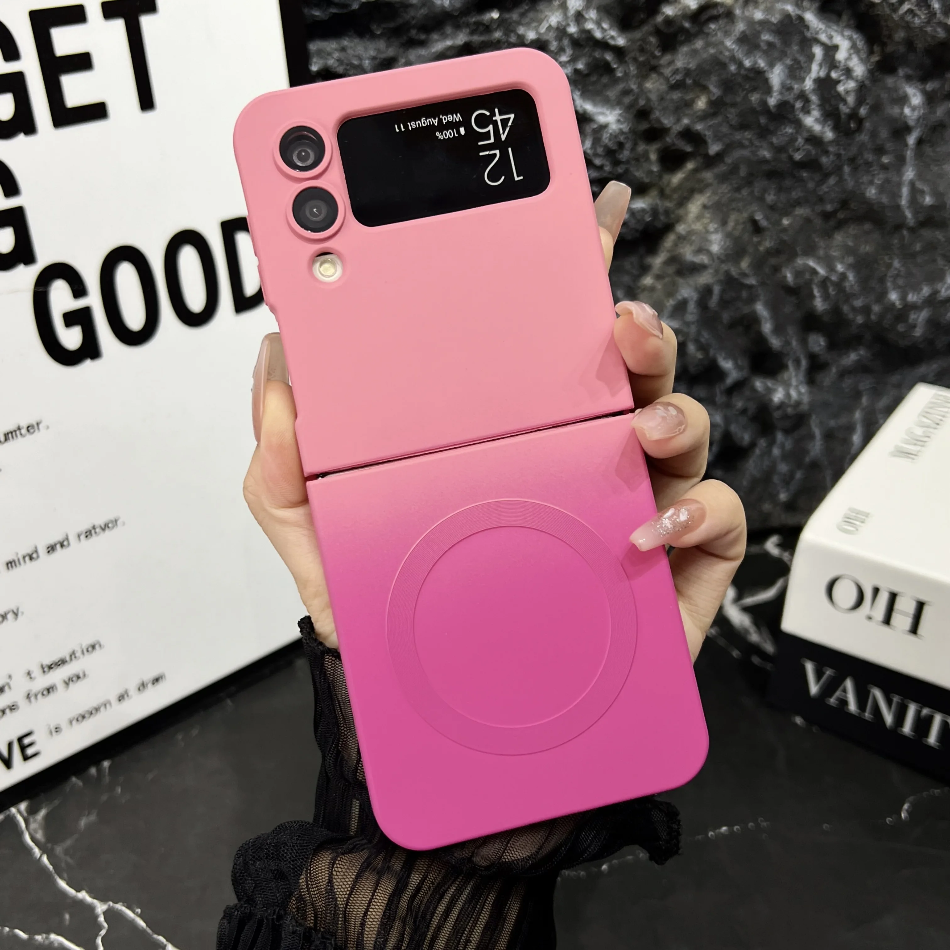 Gradient Silicone Soft Magnetic Phone Case - Protective Cover