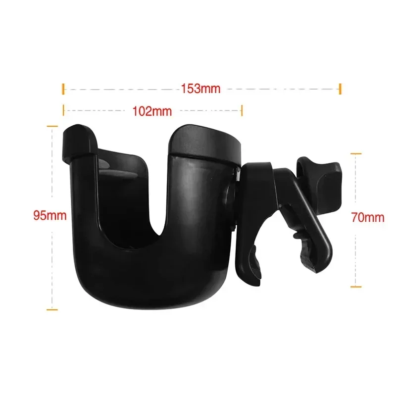 Universal 360 Rotatable Cup Holder for Pram Stroller Carrying Case Milk Bottle Cart New Baby Stroller Cup Holder Rack Bottle