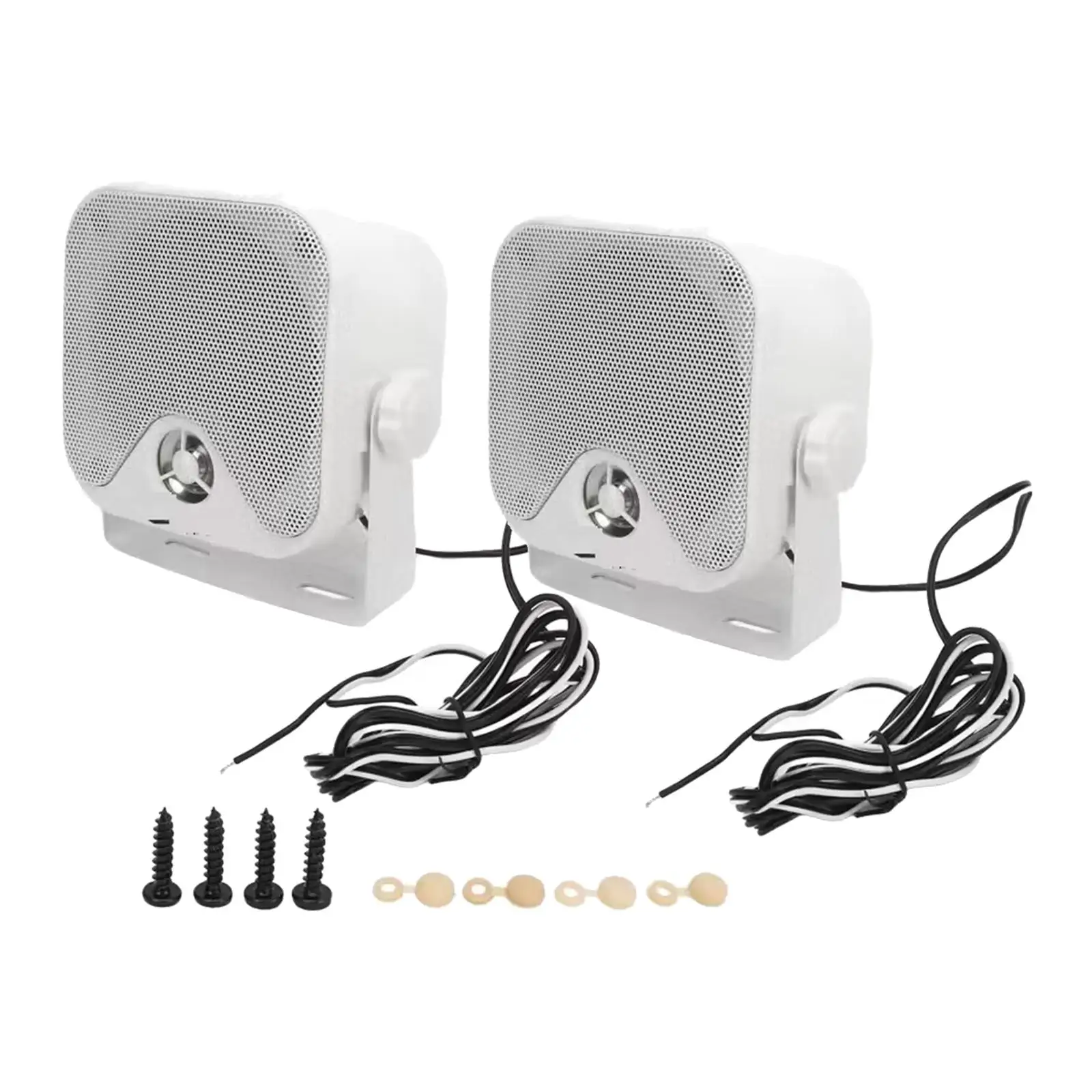 2x Marine Waterproof Speakers Waterproof for Motorcycles Indoor Boats