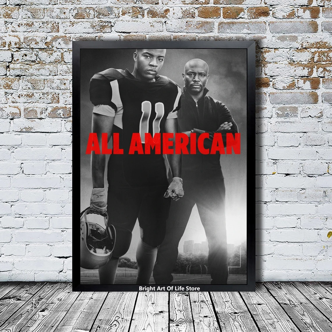 

All American Poster Star Actor TV Series Canvas Poster Photo Print Wall Painting Home Decor (Unframed)