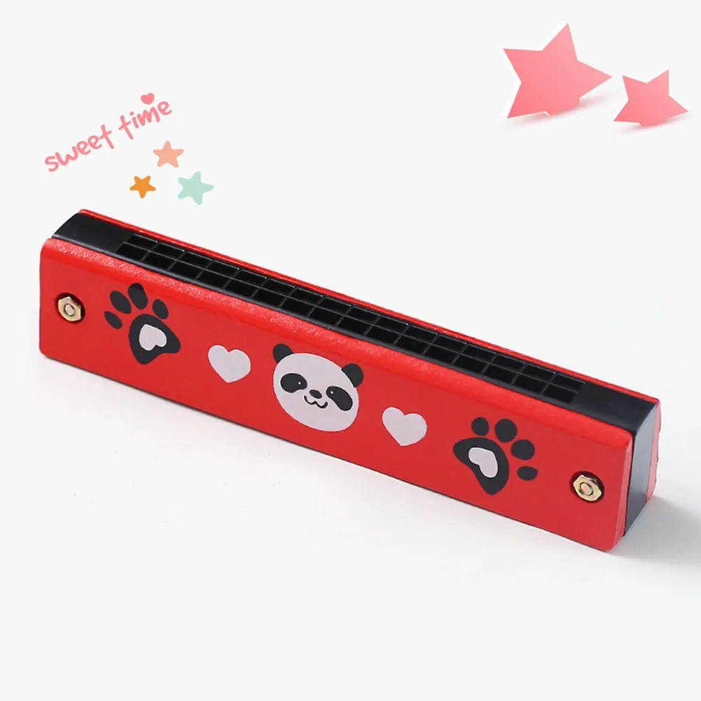 Wooden Harmonica Educational Gift Instrument Kids Mouth Music Organ Replacement Toy 1pcs Durable