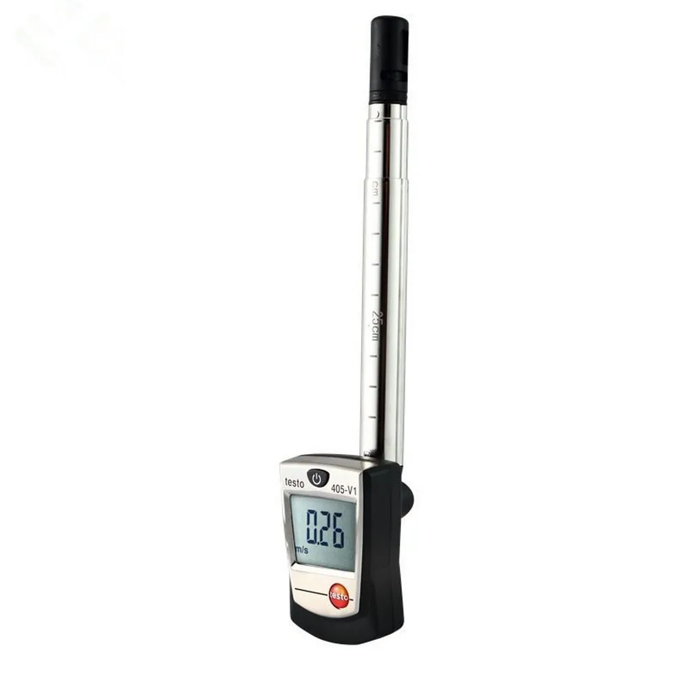 

Высокоточный термоанемометр 405-V1 с держателем для воздуховодов, измеритель скорости потока воздуха/ветра, измеритель температуры в помещении
