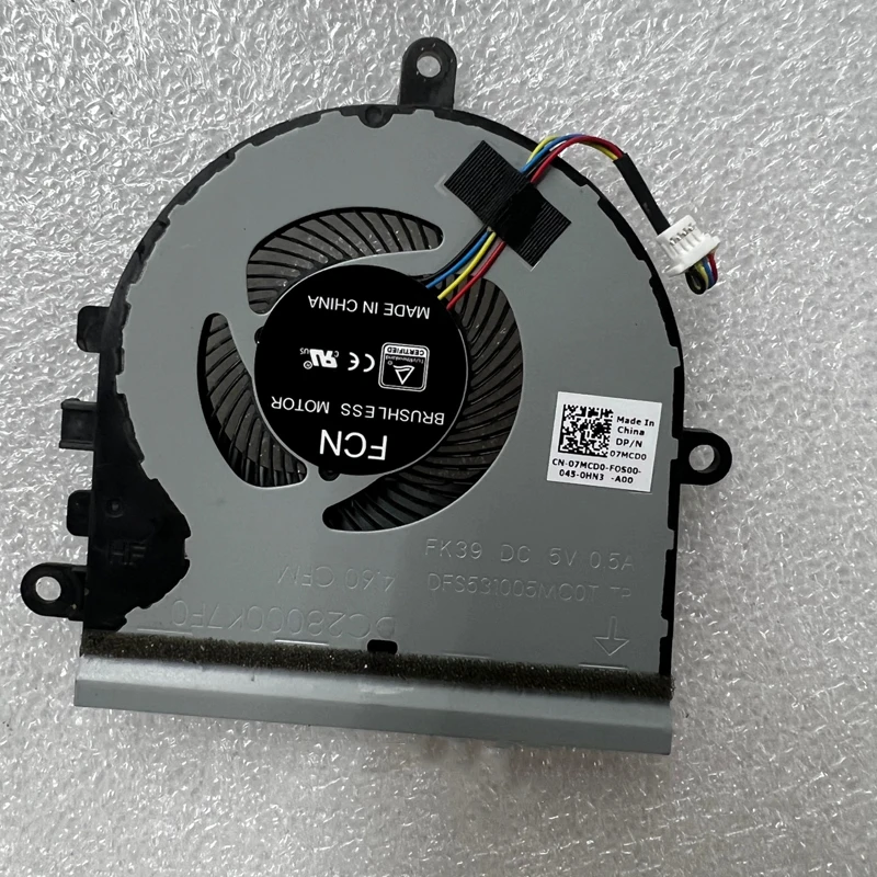 New Original 07MCD0 For DELL Inspiron 5570 5575 3583 3584 3585 5593 CPU Cooling Fan Cooler Fan Heatsink Radiator 7MCD0 CN-07MCD0
