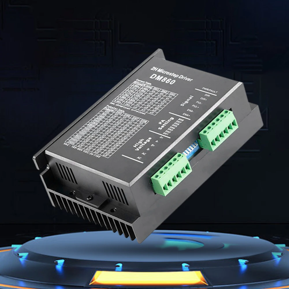 DM860H DM860 스텝퍼 모터 드라이브, 2 상 스텝퍼 모터 컨트롤러, Nema34 스텝퍼 모터용 AC18-80V 또는 DC 24-110V 세트, 0-200kHz