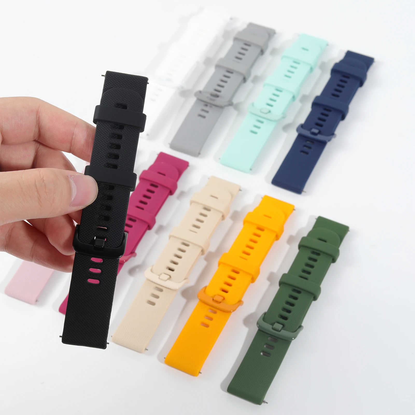 Premium Silicone Strap for Garmin Venu & Forerunner Series - Adjustable Fitness Bracelet