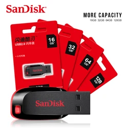 SanDisk USB 2.0 Mini Pen Drive - Portable Flash Storage Device - 64 GB