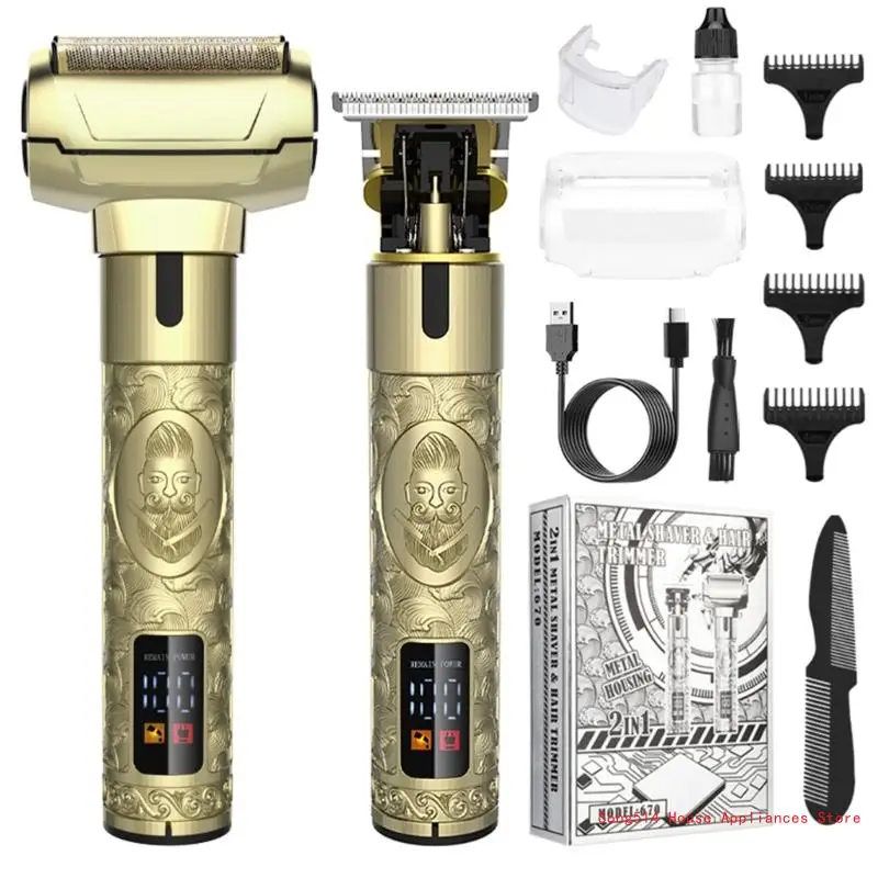 

Professional Cordless Hair Trimmer Electric Beard Shaver Mens Grooming 95AC