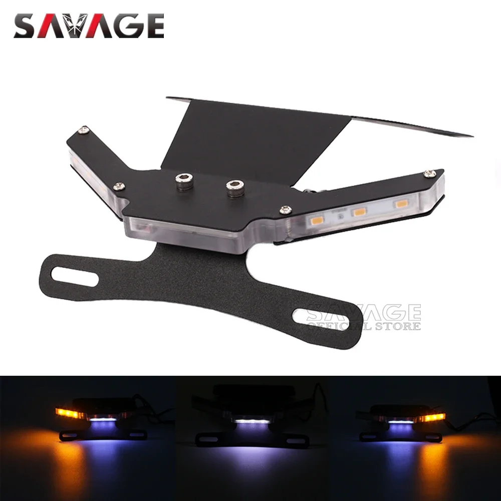 Fender Eliminators For YAMAHA YZF R25 R3 MT25 MT03 2014- Motorcycle Rear License Plate Holder Tail LED Turn Signal Light