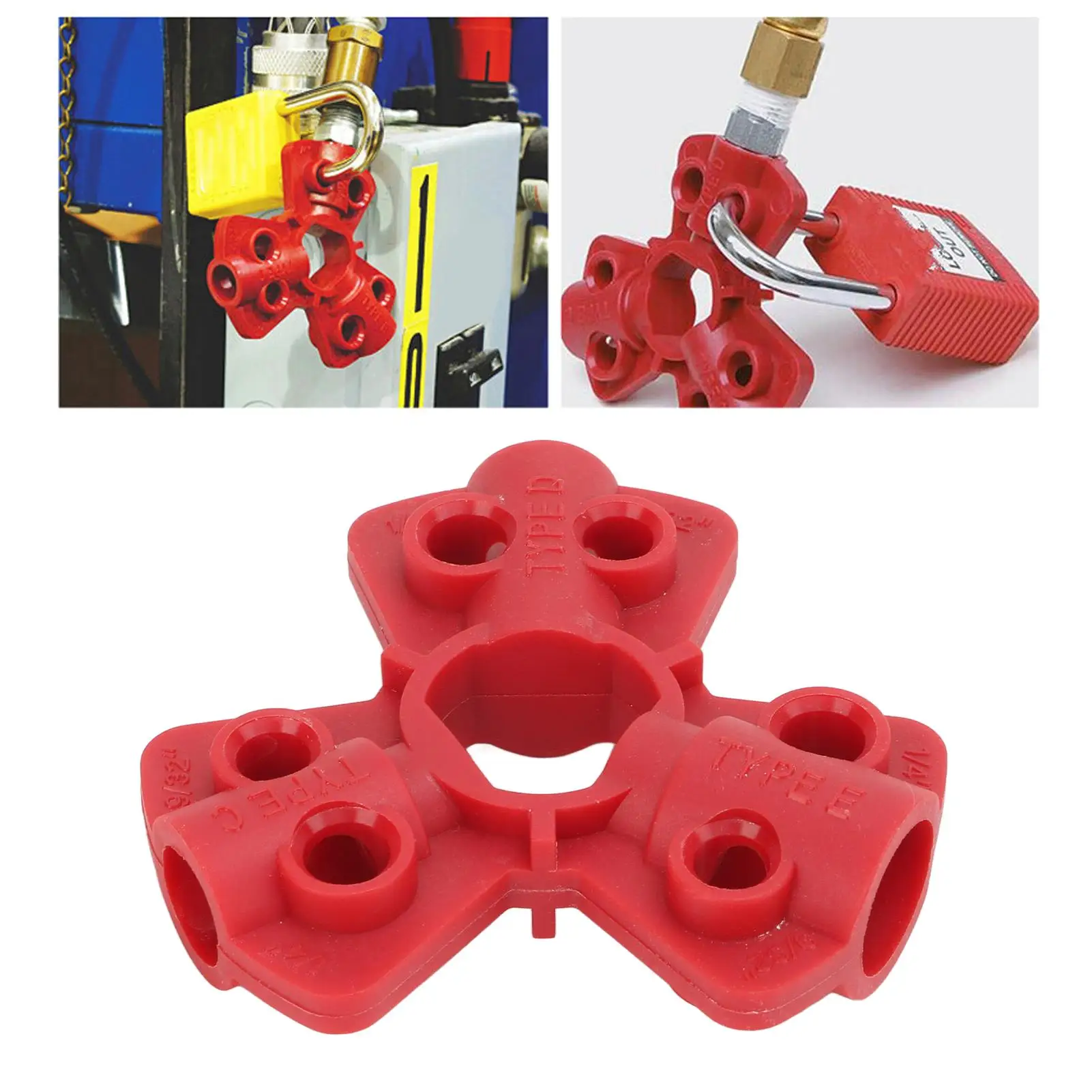 Pneumatic Quick Disconnect Gas Cylinder Safety Lock-Male Connector for Air Supply Isolation Lockout System