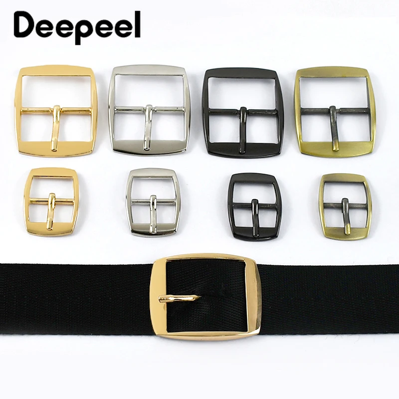 

5/10Pcs Deepeel 20/25/32mm Metal Pin Buckle Bag Strap Leather Belt Loop Clasp Webbing Garment Adjustment Hook Hardware Accessory