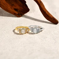 ATTAGEMS Luxury Moissanite Rings Oval Cut 925 Sterling Silver Ring Women Bow Design For Engagement Wedding FineJewelry Certified 3