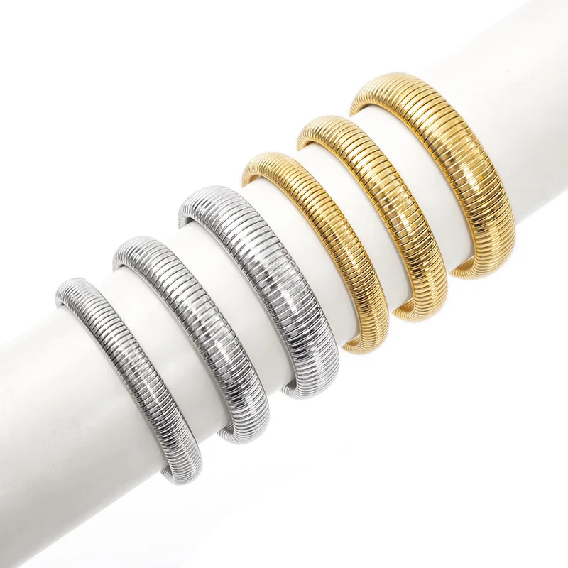 

Fashion Silver Gold Stainless Steel Wire Mesh Steel Bracelets Jewelry For Men Women