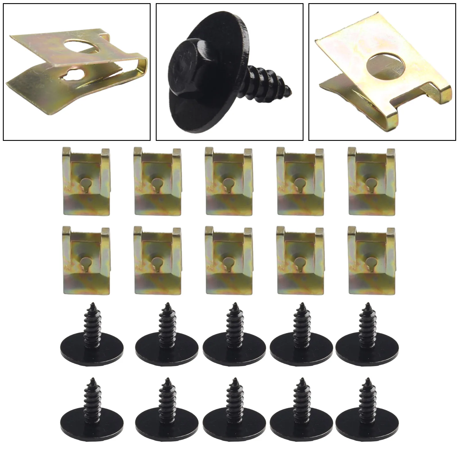 20 stücke Für BMW Hex Kopf Blechschraube Schraube Clips Undertray Splash Schutz Für E21 E30 E36 E46 E90 E91 E92 e93 E34 E39 E60 – Detail 5