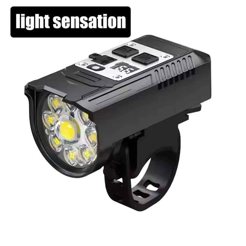 UltraBright LED Bike Headlight with Type-C Rechargeable Battery