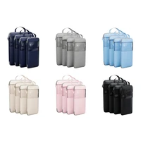Set of 4 Multipurpose Compression Packing Cubes Essential Compression Packing Square Bag for Neat Luggage Arrangement 1