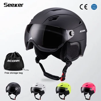 Seeker Upgraded Ski Helmet with Goggles 1