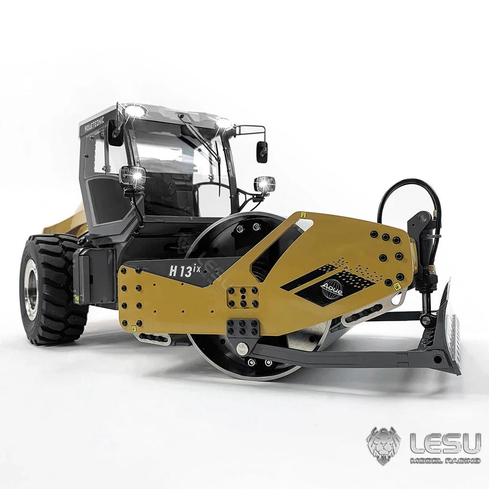 LESU RTR 1/14 RC Hydraulic Road Roller Metal Aoue-H13I Remote Control Car W Remote Controller Model Toys for Adult TH22558-SMT3 5