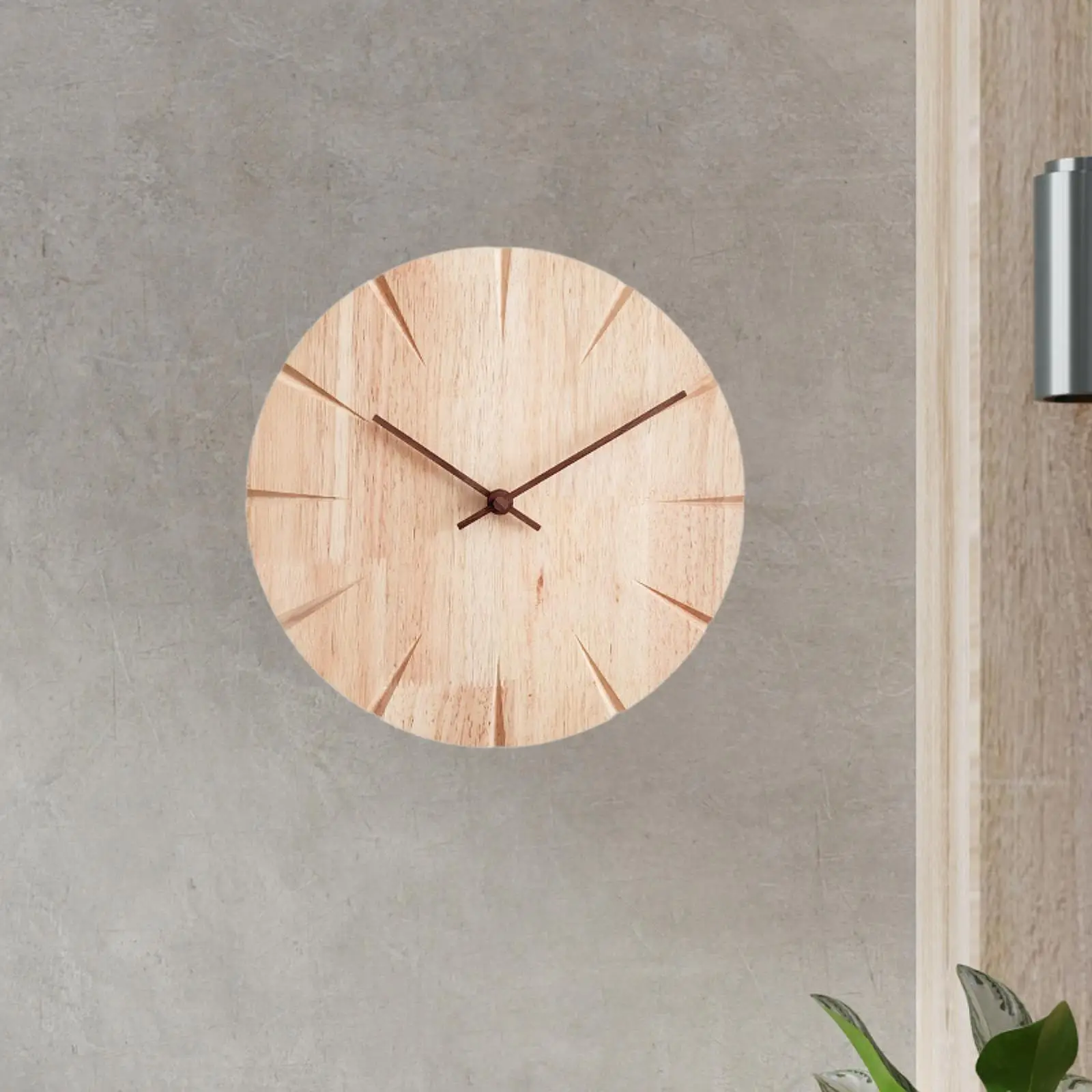 Wooden wall clock design