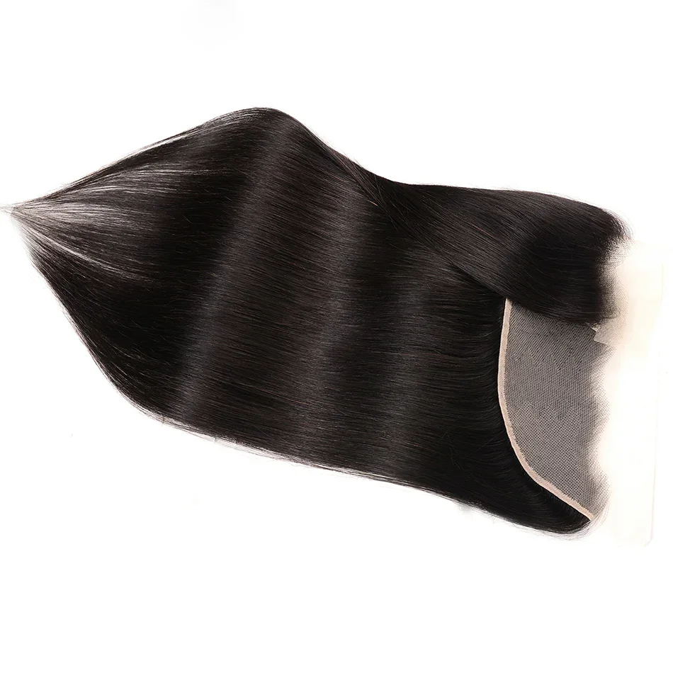 13x4 Human Hair Lace Frontal Brazilian Straight Hair Free/Middle/Three Part 100% Remy Human Lace Frontal 1 Piece-Geeta