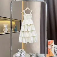 Robes d'été pour adolescentes 2026 Nouvelle collection – Robe décontractée sans manches à volants superposés pour enfants, idéale pour la plage et les fêtes – Robes de princesse pour enfants de 3 à 12 ans 6