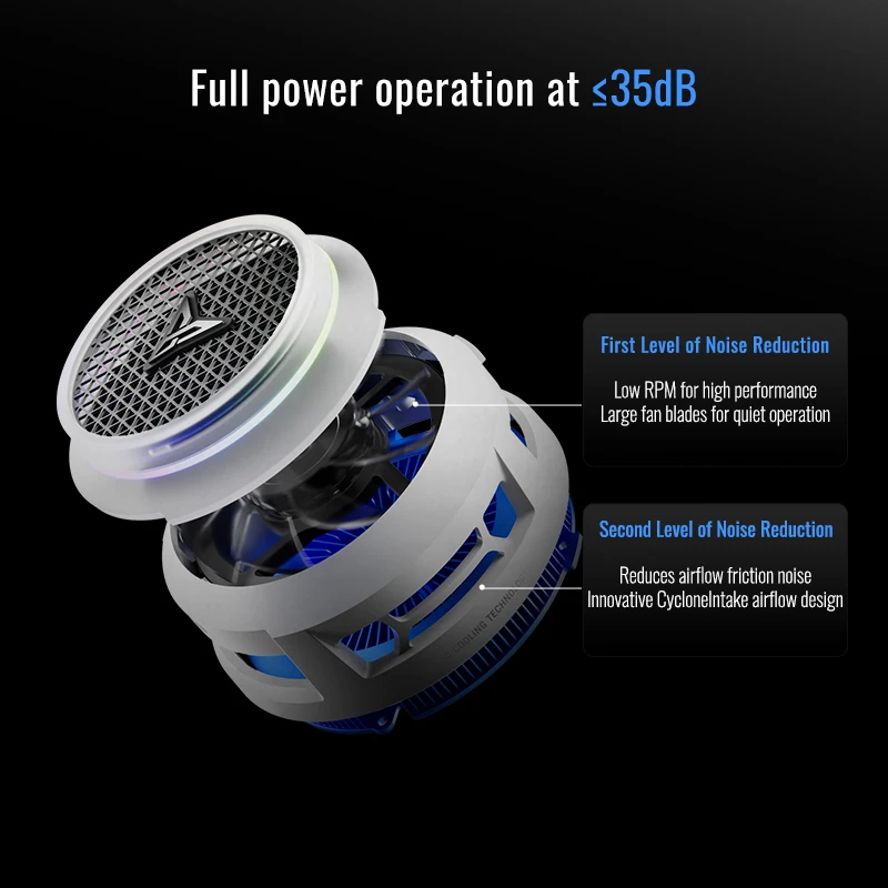 Cellphone Cooler Flydigi B7X/B8X Frequency Conversion Super Heat Dissipation Magnetic Radiator RGB Light For Iphone Ipad Android