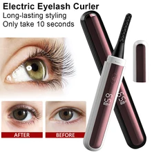 

4 Mode Electric Heated Eyelash Curler Usb Eyelashes Curler Quick Heating Natural Eyelash Curler Long Lasting Lcd Display