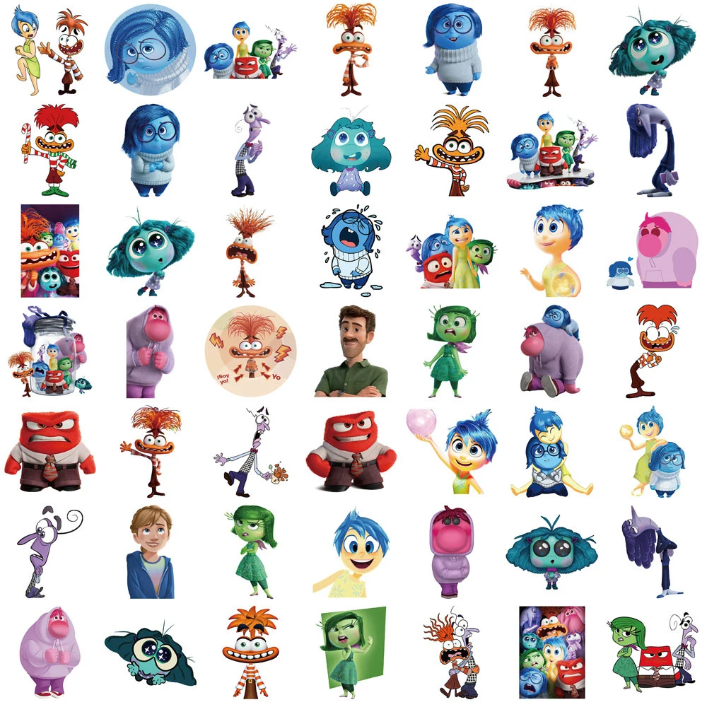 Cartoon sticker 10/30/50/100pcs Disney Anime Inside Out for laptop skateboard phone fridge scrapbooking