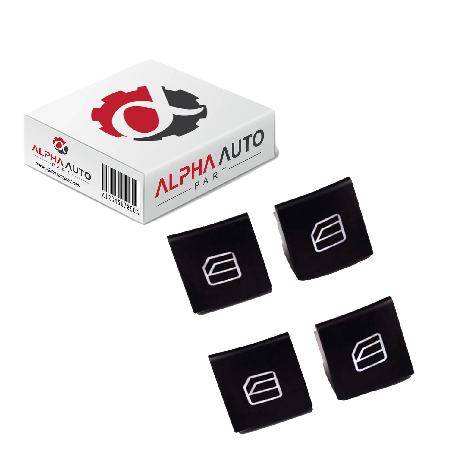 Coperchio Pulsante Riparazione Interruttore Finestra 4 Pezzi Per Mercedes Ml W164 (2006-2011)