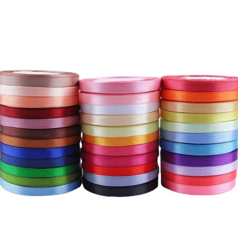 Wedding Birthday Party Decorative Satin Ribbons 1cm 22Meters satin ribbons satin ribbon ribbon decoration ribbon supplies