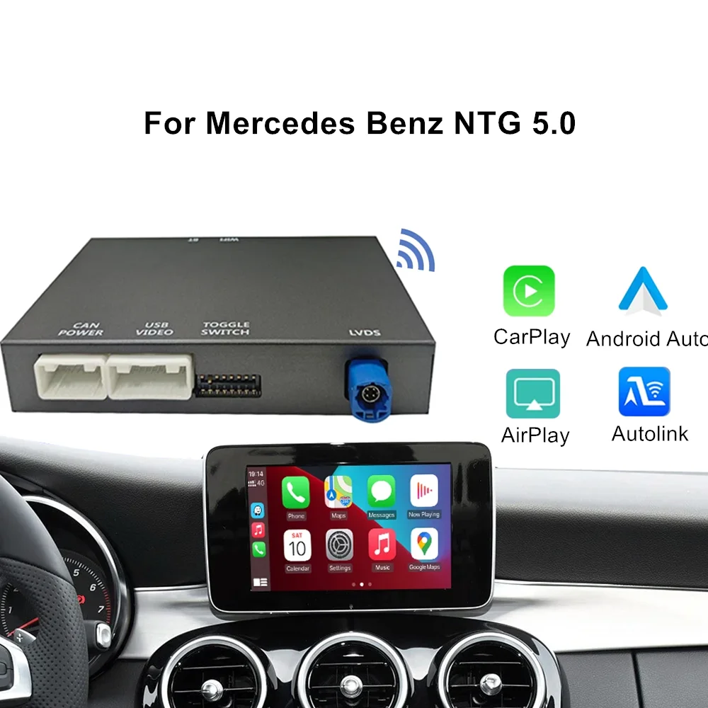 For Benz NTG 5.0 Wireless CarPlay Adapter Android Auto Module For Benz ...
