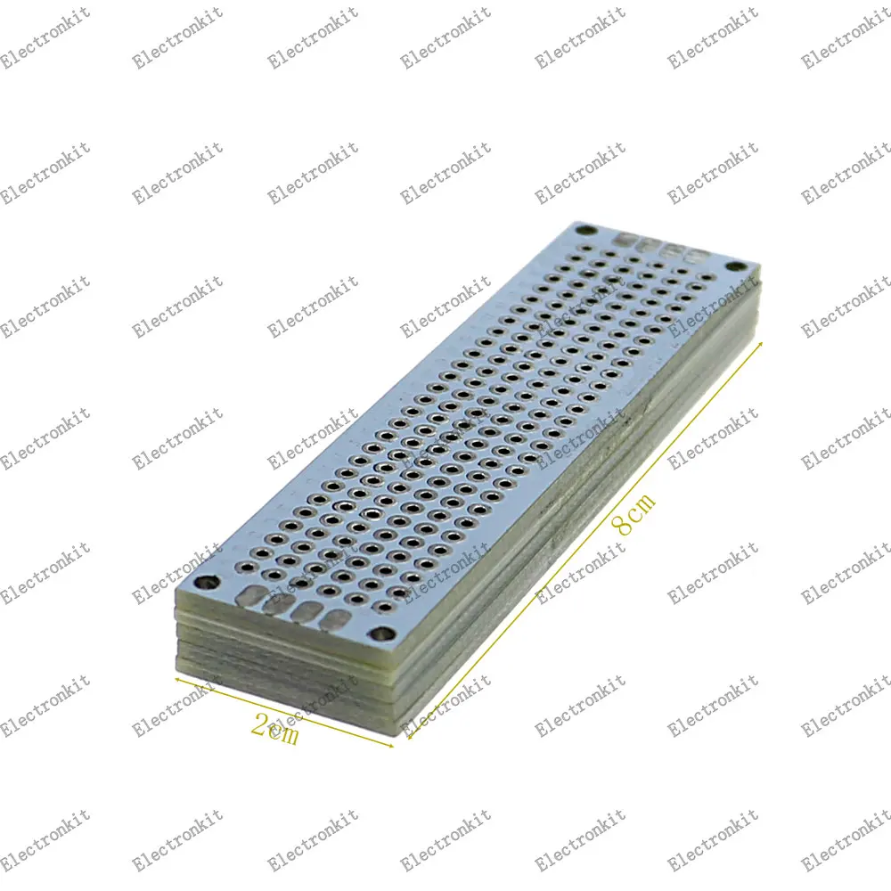 20 개/몫 PCB 프로토 타입 보드 회로 프로토 보드 범용 스트립 보드 프로토 타이핑 Veroboard 2x8 3x7 4x6 5x7 5Pcs 각 믹스 화이트