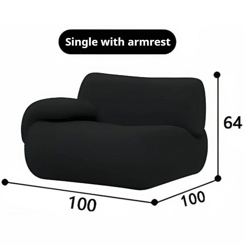 Black Single Armrest