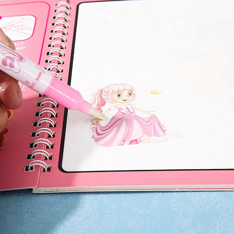Reusable Magic Water Book Pen Children Learning Education Toy Drawing and Coloring Montessori Drawing Toys Kids educational toys water drawing book drawing toy educational drawing toy water drawing books