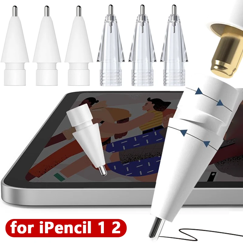 

4/1PCS Replacement Tips for Apple Pencil 1st & 2nd Generation Needle Tube Wear-resistant Stylus Pencil Nib for IPencil 1 2