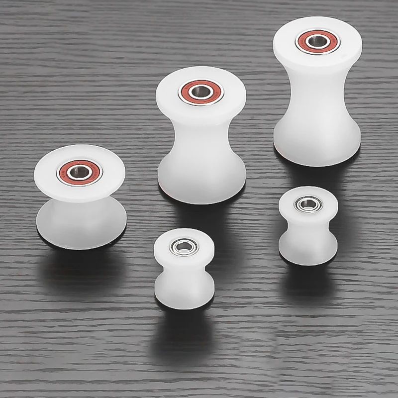 Nylon U-groove Bearing Roller Track Wheel Guide Roller Support Door Window Sliding Door Mechanical Pulley 1Pcs