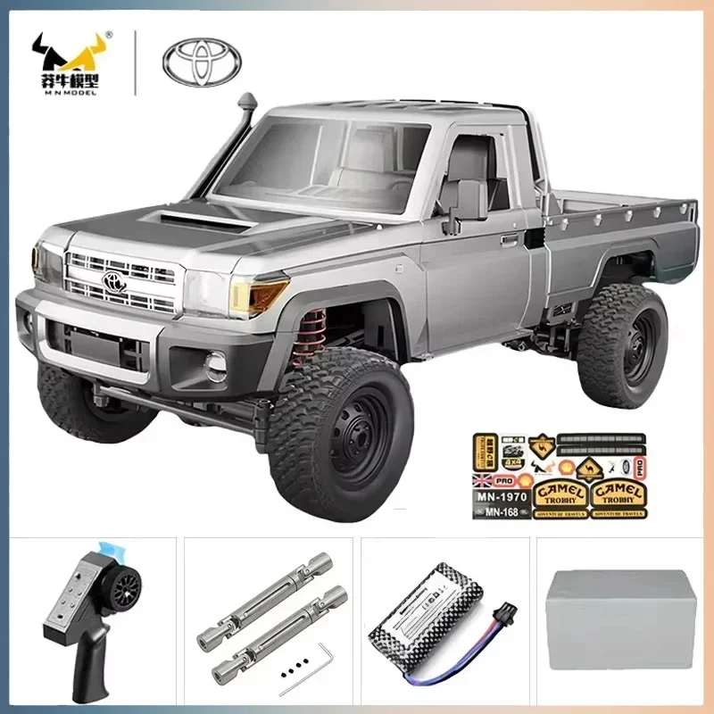MN MN82 1:12 Retro Rc Car With LED Lights Full-scale Simulation LC79 Professional 4WD Remote Control Pickup RC Truck Model Toys 3