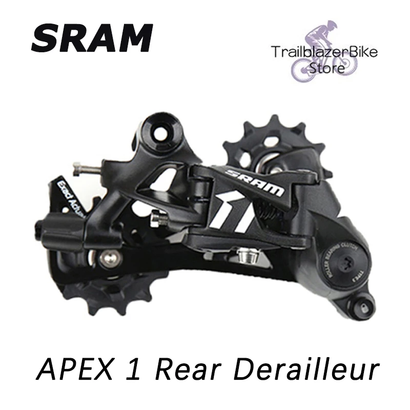

SRAM APEX 1 11-SPEED 11v Rear Derailleur long cage Compatible with 42T Cassette