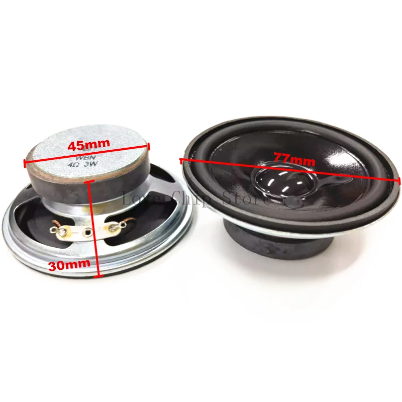 Tweeter A Cupola Altoparlante A Gamma Completa Da 3 Pollici (77 Mm) - Impedenza 4 Ohm, Potenza 5W, Colore Blu Speaker Blu Per Impianti - Foto 3