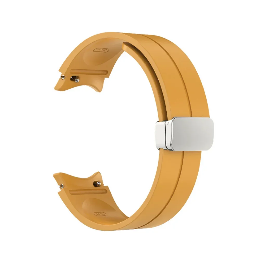 Silicone Magnetic Buckle Bracelet Watch Band in Black