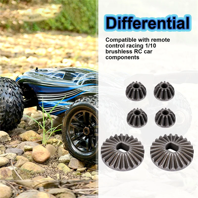 JLB 레이싱 CHEETAH 1/10 Brushless RC 자동차 부품 액세서리 용 업그레이드 된 24T 차동 기어 및 11T Diff 기어 EA1039